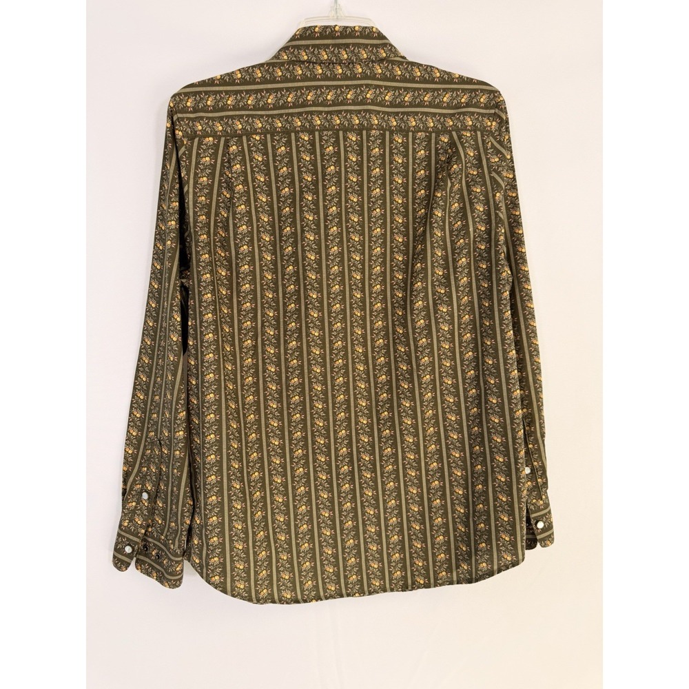 Aimé Leon Dore ALD Western Shirt Sz XS Pearl  Snap Front Striped Floral EUC - Picture 2 of 11